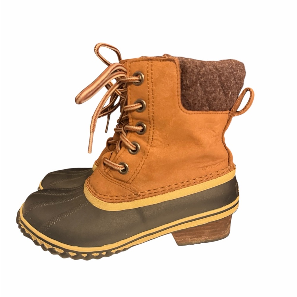 SOREL Slimpack Lace II Waterproof
Insulated Boots • Size 6 • Burro Brown